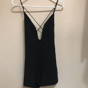 Plunge Neck Romper